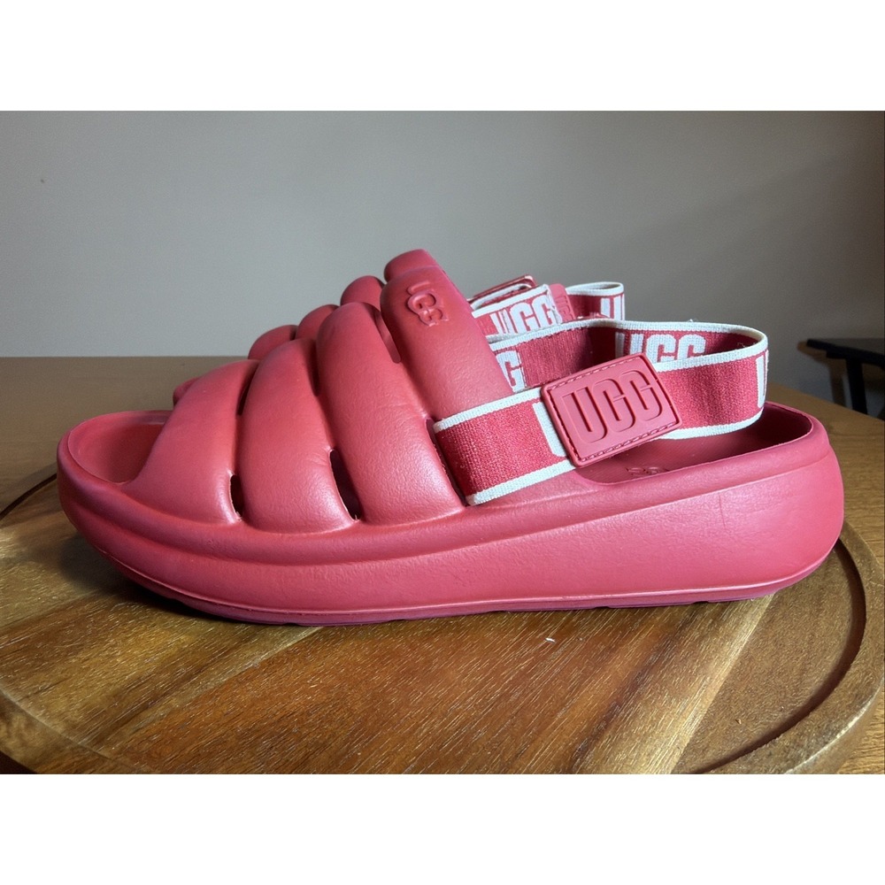 UGG Sport Yeah Slide Sandals Taffy Pink Youth Kids 5 Women 7 1129050K